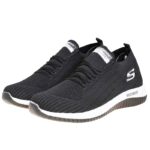 کفش بافت اسکیچرز جورابی زیره سفید Skechers
